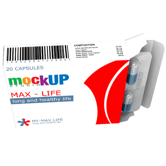 mockup packaging box pharma