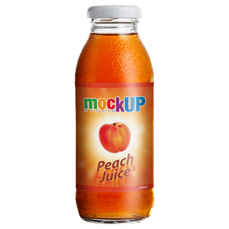 mockup packaging wrap label bottle fruit juice